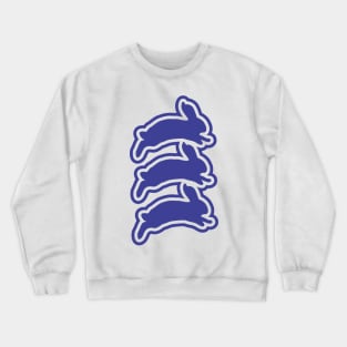 blue rabbit Crewneck Sweatshirt